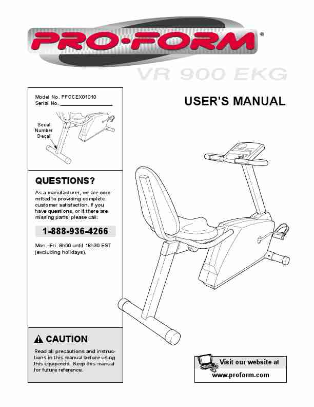 ProForm Home Gym VR 900 EKG-page_pdf